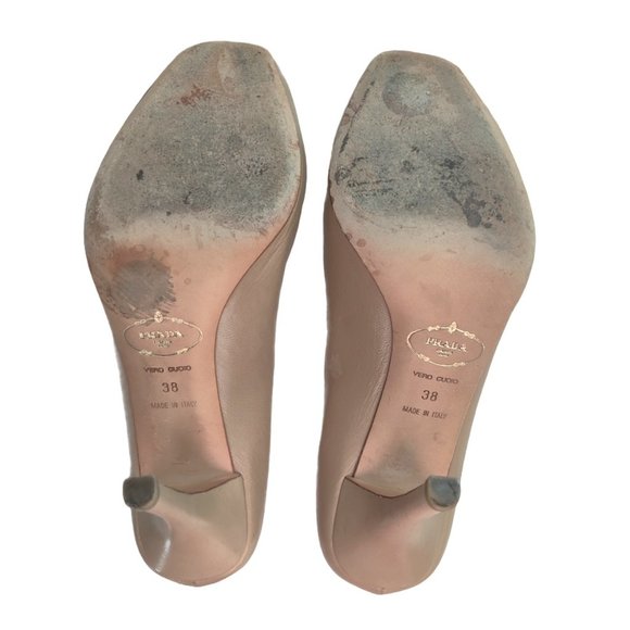 Prada Pee Toe Leather Pump - Picture 7 of 10